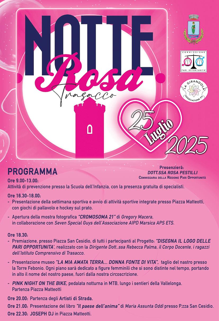 Notte Rosa- Trasacco 25 luglio 2025